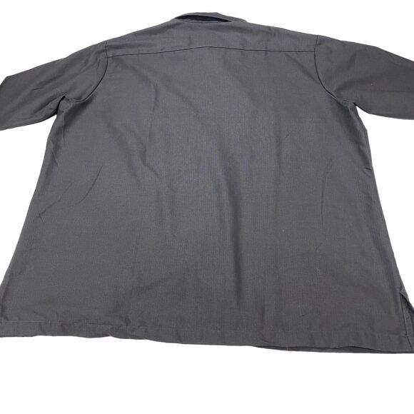 Red Kap Rip Stop Work Shirt Men's 2XL Gray Chest Pocket Durable Button Down - Picture 13 of 15